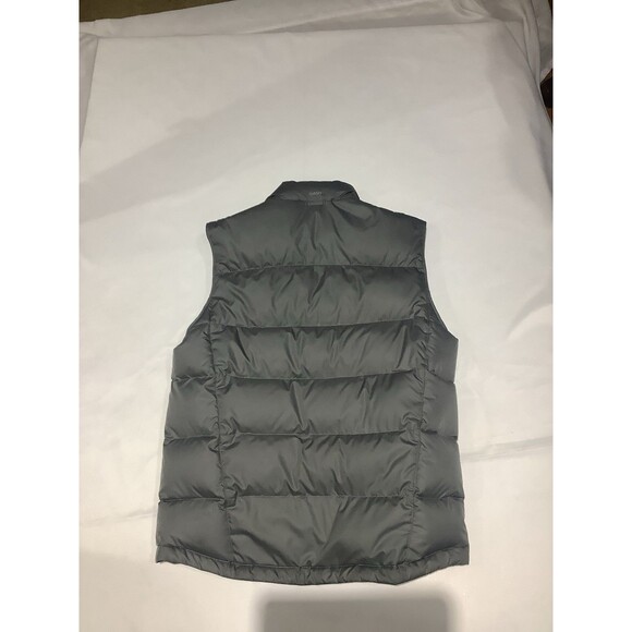 Eddie Bauer EB650 Down Puffer Vest Mens Medium Gray Full Zip Outdoors Ski Casual - Picture 2 of 8